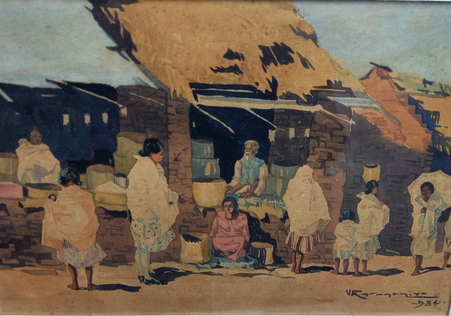 le-zoma-scène -de-marché-malgache-1934- analakety- tananarive